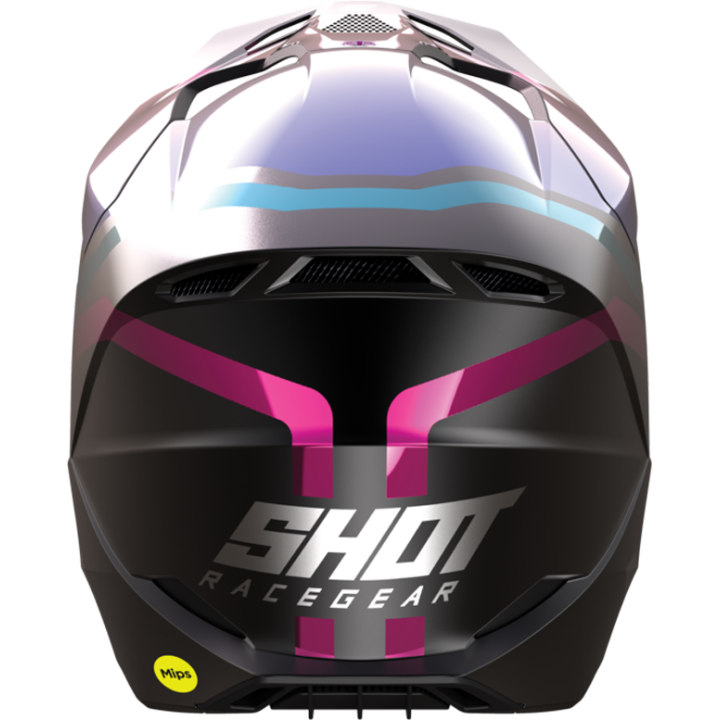 Casque SHOT race sky violet/chrome 2024 | Oxmoto