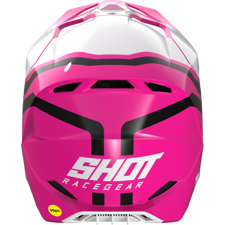 Casque SHOT race sky rose/blanc 2023 | Oxmoto