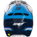 Casque SHOT race tracer bleu/blanc 2023 | Oxmoto