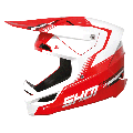 Casque SHOT race tracer rouge/blanc 2023 | Oxmoto