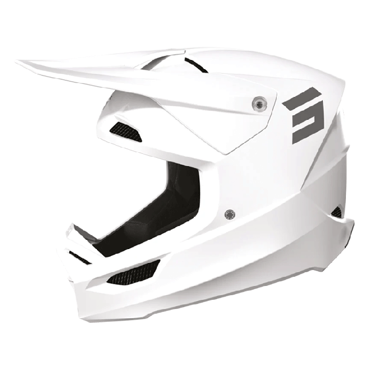 Casque SHOT furious solid blanc 2023 | Oxmoto