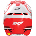 Casque SHOT race tracer rouge/blanc 2023 | Oxmoto