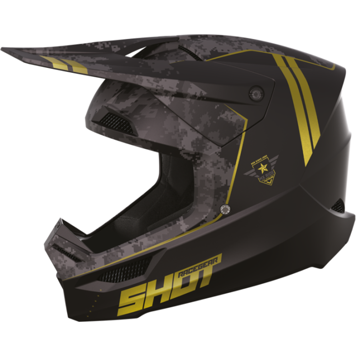 Casque SHOT furious army or mat 2023 | Oxmoto