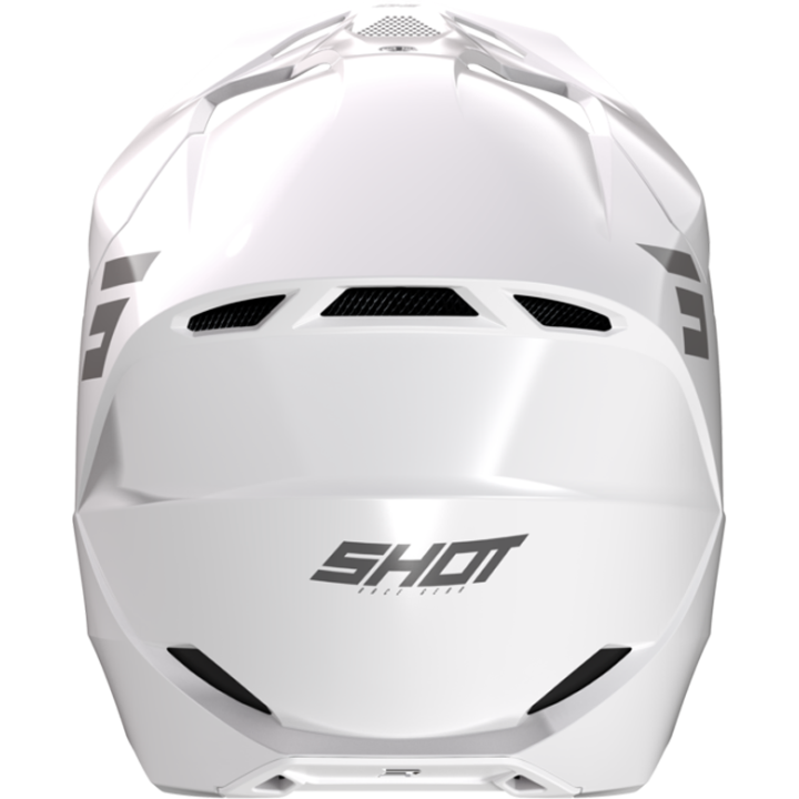 Casque SHOT furious solid blanc 2023 | Oxmoto