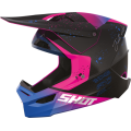 Casque SHOT furious Matrix violet 2023 | Oxmoto