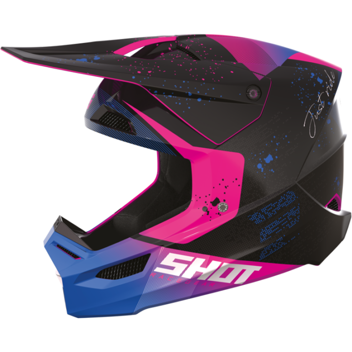 Casque SHOT furious Matrix violet 2023 | Oxmoto