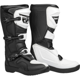 Bottes FLY RACING Maverik LT - blanc/noir | Oxmoto