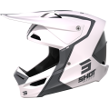 Casque SHOT furious reflex blanc/gris 2023 | Oxmoto