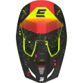 Casque SHOT furious Matrix rouge/jaune/noir 2023 | Oxmoto
