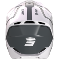 Casque SHOT furious reflex blanc/gris 2023 | Oxmoto