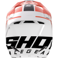 Casque SHOT furious scope orange/blanc 2023 | Oxmoto