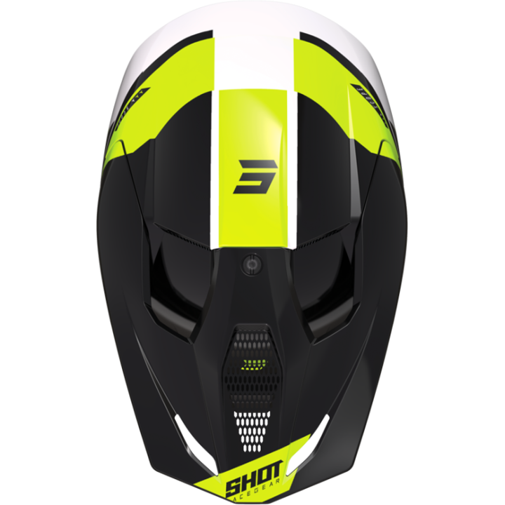 Casque SHOT furious scope jaune fluo/noir 2023 | Oxmoto