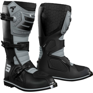 Bottes SHOT race 2 noir/gris 2026 | Oxmoto