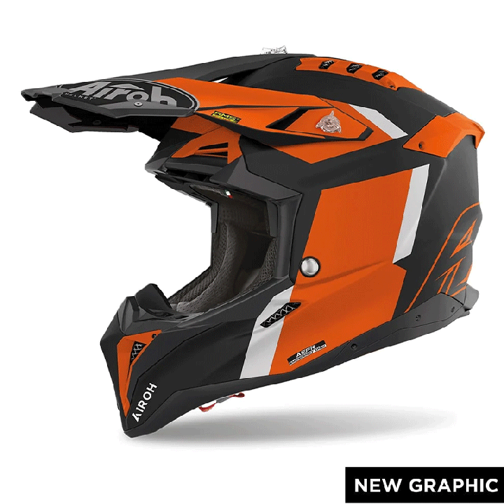 Casque Airoh aviator 3 glory orange mat 2024 | Oxmoto