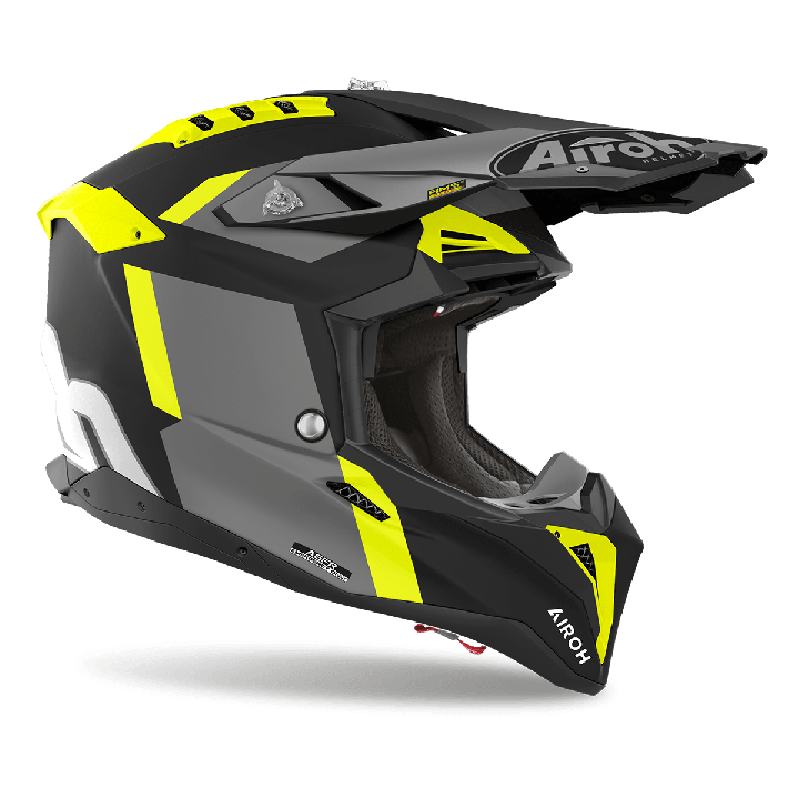 Casque Airoh aviator 3 glory jaune mat 2024 | Oxmoto