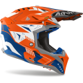 Casque Airoh aviator 3 spin orange fluo matt 2024 | Oxmoto