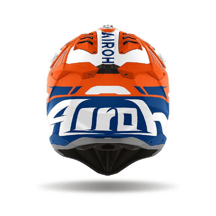 Casque Airoh aviator 3 spin orange fluo matt 2024 | Oxmoto