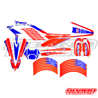 Kit déco complet Beta rr racing 2023 rouge/bleu | Oxmoto