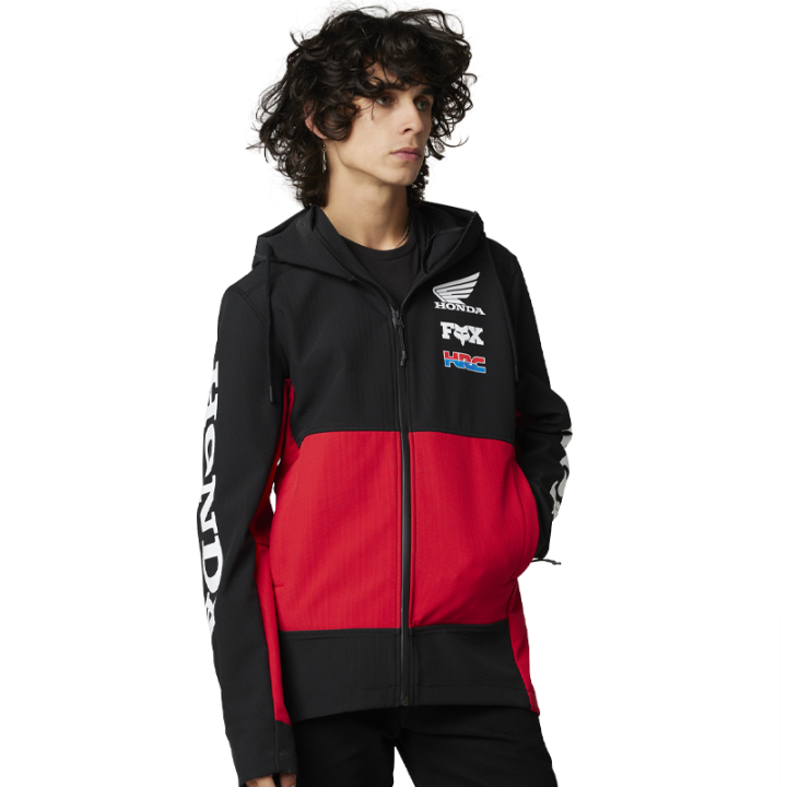 Veste FOX Honda pit noir/rouge | Oxmoto