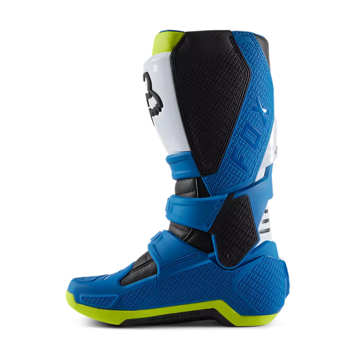 Bottes FOX motion bleu/jaune 2023 | Oxmoto