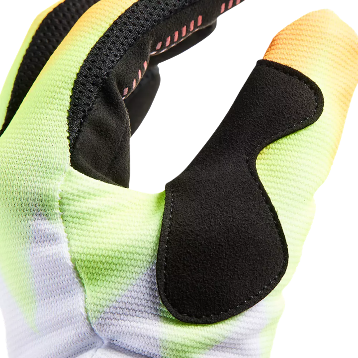 Gants FOX 180 statk rouge/jaune 2023 | Oxmoto