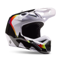 Casque FOX kozmik v1 noir/blanc 2023 | Oxmoto