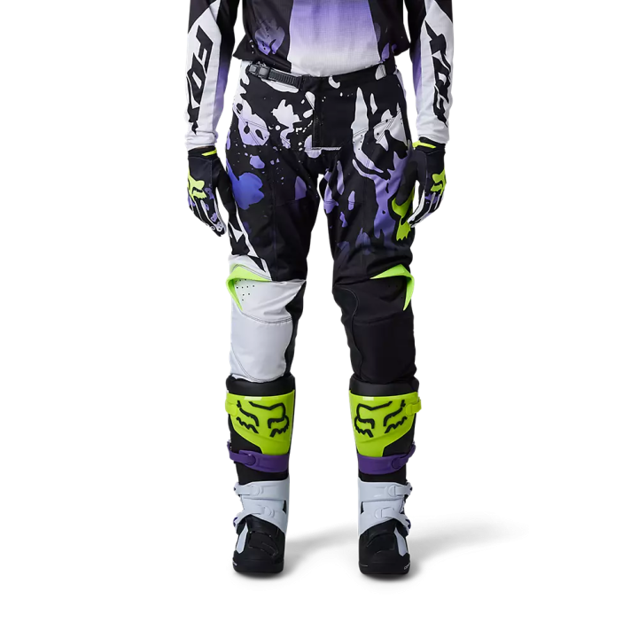 Pantalon FOX 180 morphic noir/blanc/violet 2023 | Oxmoto