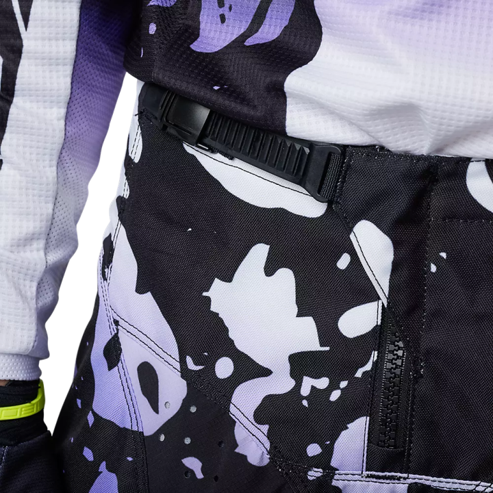 Pantalon FOX 180 morphic noir/blanc/violet 2023 | Oxmoto