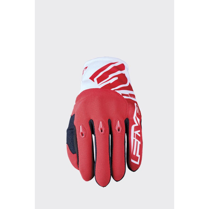Gants Five e3 evo blanc/rouge 2023 | Oxmoto