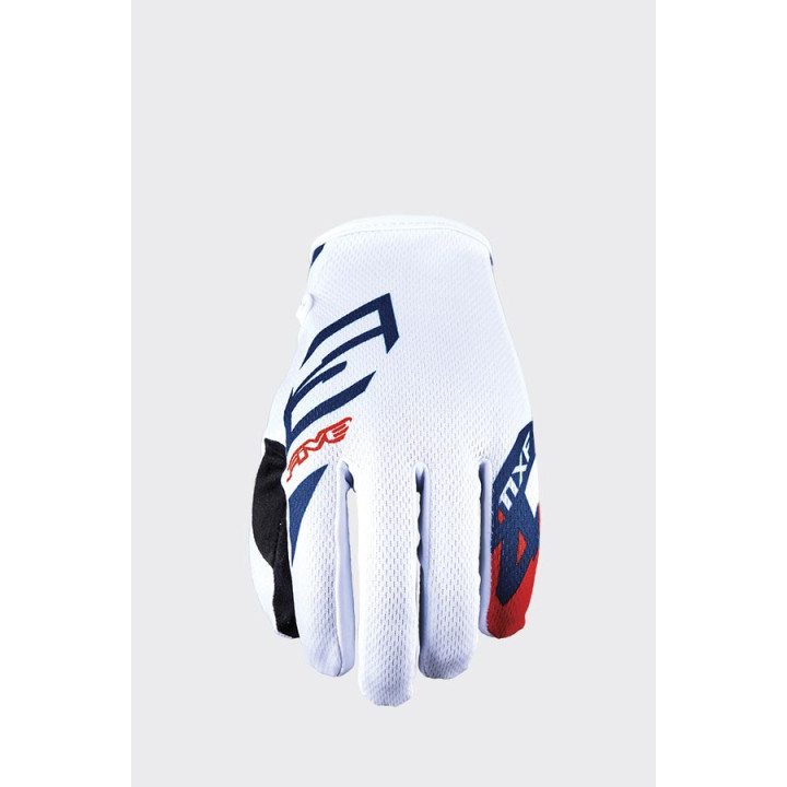 Gants Five mxf4 scrub blanc/rouge 2023 | Oxmoto