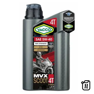 Huile moteur Yacco mvx scoot 4 synth 5w40 | Oxmoto