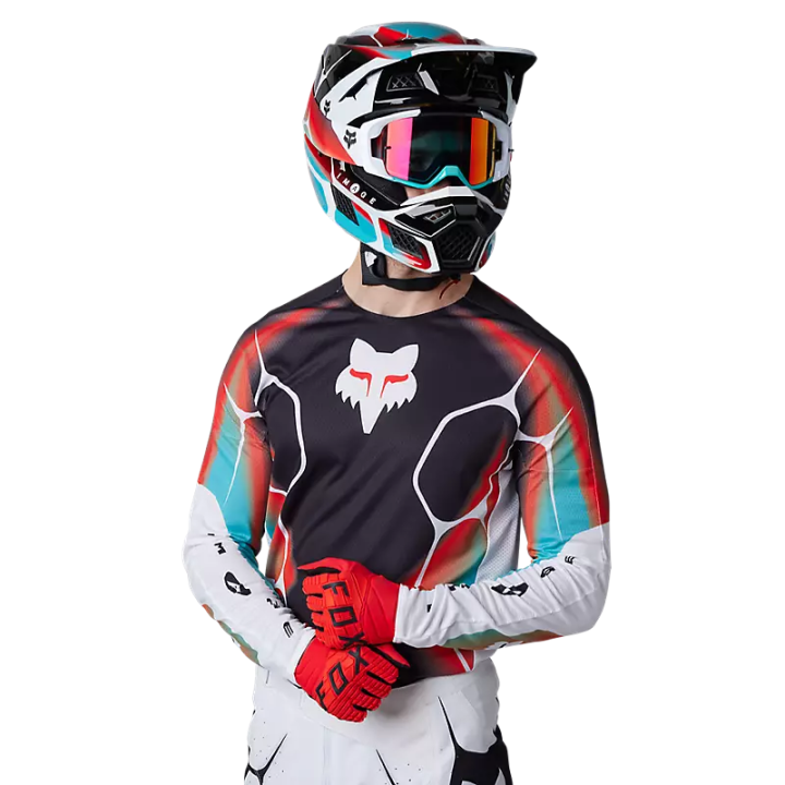 Maillot FOX 360 syz noir/blanc 2023 | Oxmoto