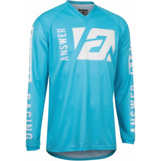 Maillot Answer syncron a22 merge astana/blanc 2023 | Oxmoto
