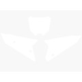 Fonds de plaque Blackbird blanc Honda CRF450 | Oxmoto