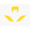 Fonds de plaque Blackbird jaune Fantic xx | Oxmoto