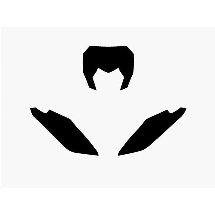 Fonds de plaque Blackbird noir Fantic XX | Oxmoto