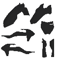 Kit plastiques 50 mc/sx 2016/2024 noir | Oxmoto