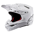 Casque Alpinestars supertech m10 solid blanc | Oxmoto