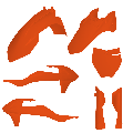 Kit plastiques 50 mc/sx 2016/2024 orange | Oxmoto