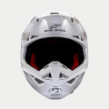 Casque Alpinestars supertech m10 solid blanc | Oxmoto
