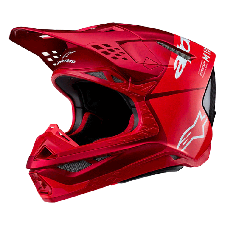 Casque Alpinestars supertech m10 flood rouge | Oxmoto