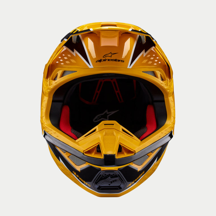 Casque Alpinestars supertech m10 ampress jaune/noir 2025