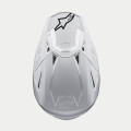 Casque Alpinestars supertech m10 solid blanc | Oxmoto