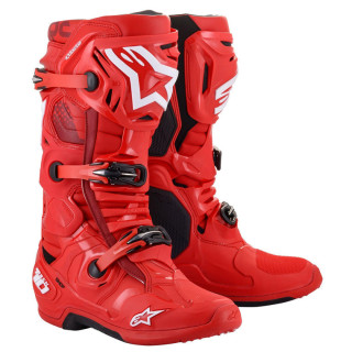 Bottes Alpinestars tech 10 rouge | Oxmoto