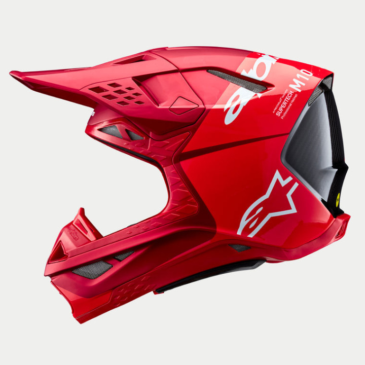 Casque Alpinestars supertech m10 flood rouge | Oxmoto