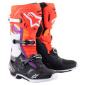 Bottes Alpinestars tech 10 orange/rouge/noir/blanc 2025