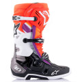 Bottes Alpinestars tech 10 orange/rouge/noir/blanc 2025