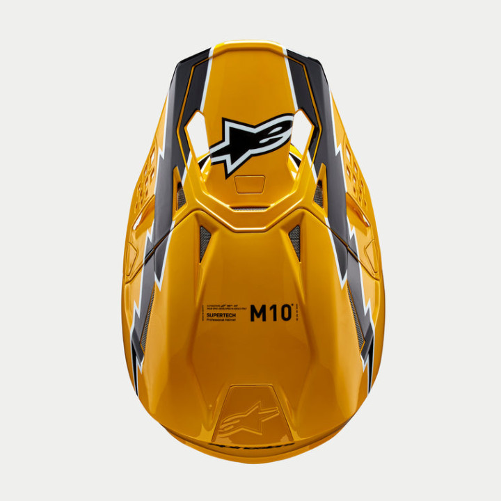 Casque Alpinestars supertech m10 ampress jaune/noir 2025