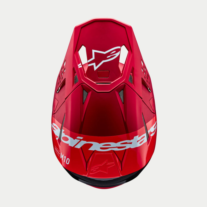 Casque Alpinestars supertech m10 flood rouge | Oxmoto