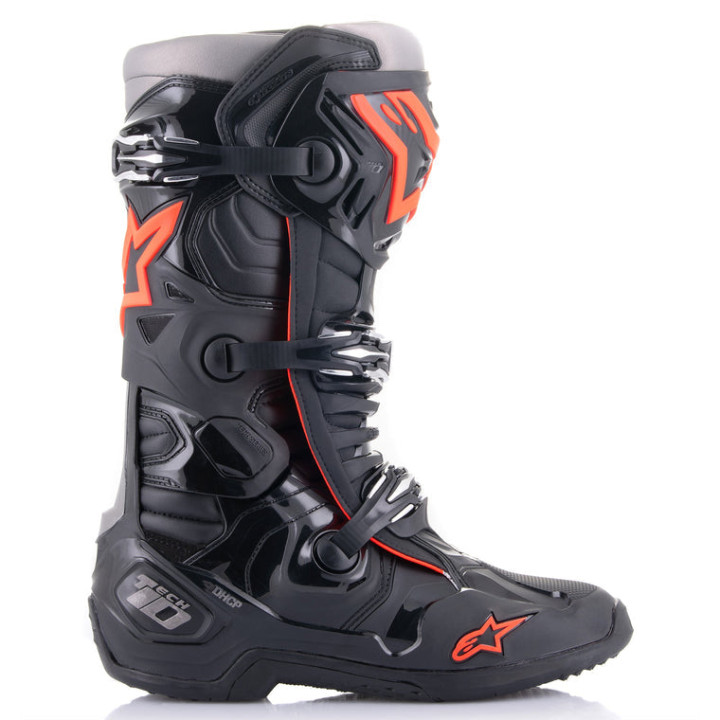 Bottes Alpinestars tech 10 noir/rouge 2025 | Oxmoto